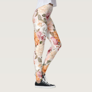 A Fall Floral Series Design 2 Leggings