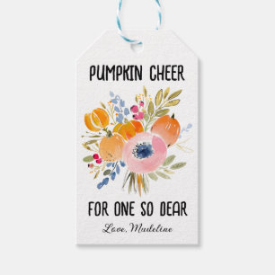 A Fall Treat Personalised Pumpkin & Leaf Autumn  Gift Tags