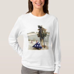 A fallen soldiers gear display T-Shirt