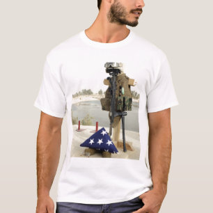 A fallen soldiers gear display T-Shirt