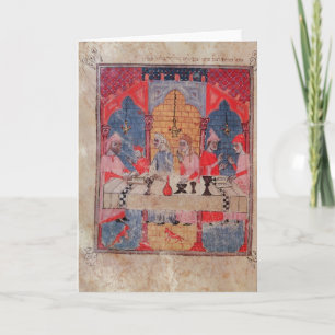 A family gathered at the table for Passover Card