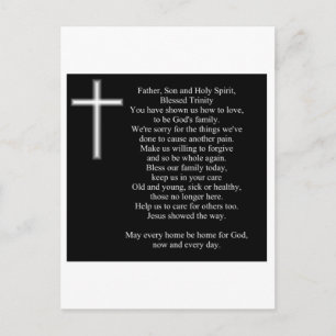 A Family Prayer Postcard