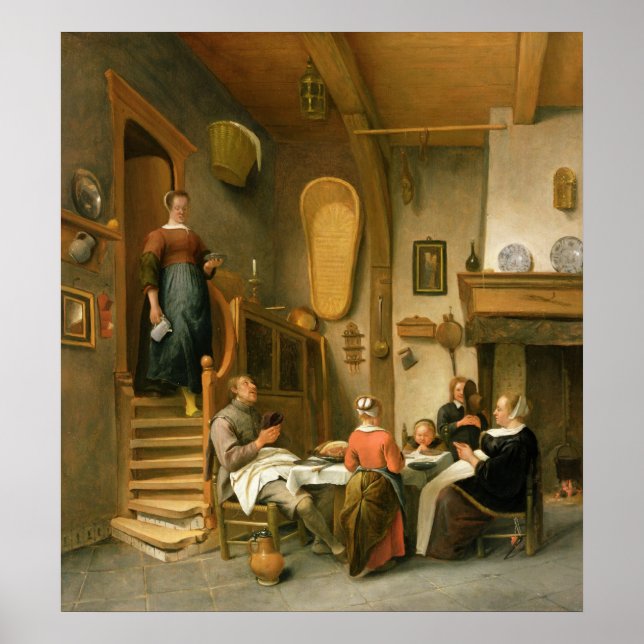 A Family Saying Grace Poster (Front)