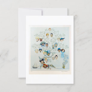 A Family Tree 1959 Portrait Invitation