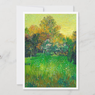A famous green trees van Gogh painting Invitation