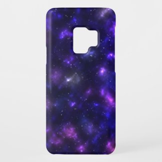 A fancy phone case with stars and galaxies