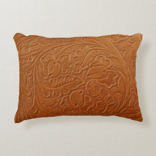 A fancy tan brown light coloured background made o decorative cushion