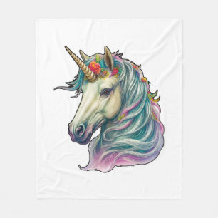 A Fantastical Unicorn! Fleece Blanket