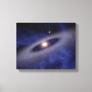 A faraway solar system canvas print