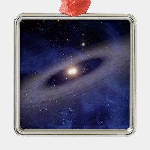 A faraway solar system metal tree decoration
