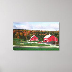 A farm in Vermont near Peacham. RELEASE Canvas Print