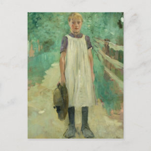 A Farmgirl, 1895 Postcard