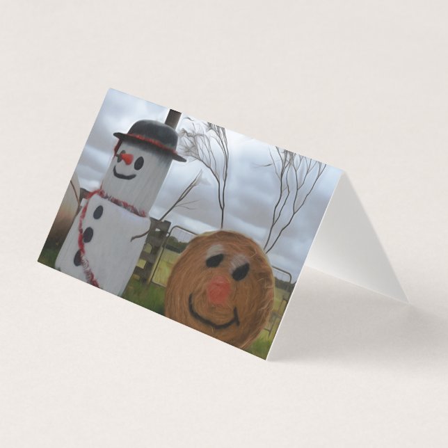 A Farmhouse Christmas Greeting Card (Front)