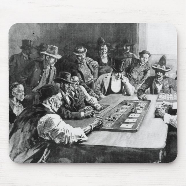 A Faro Game at El Paso Mouse Mat (Front)