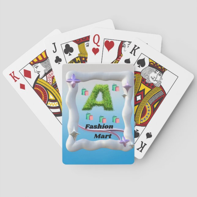 "A fashion mart" design Playing Cards (Back)