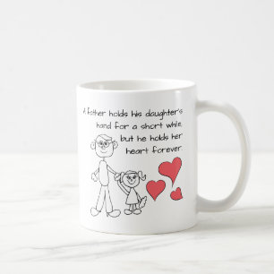 A Father Holds His Daughter's Hand Coffee Mug