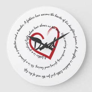 A Father Love Large Clock