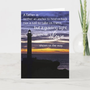 A Father's Love Shows Us the Way Quote Card