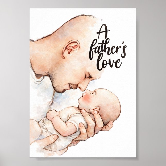 A Father's Tender Moment Poster (Front)
