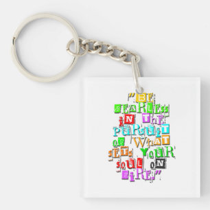 "A Fearless Journey" Design. Key Ring