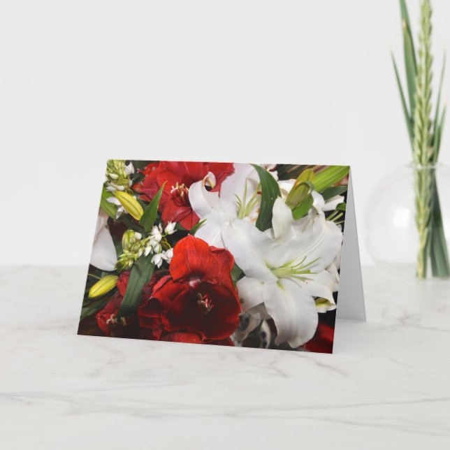 A Feast of Blooms 2 Holiday Card (Front)