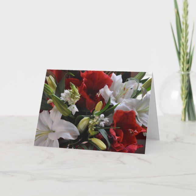 A Feast of Blooms Holiday Card (Front)