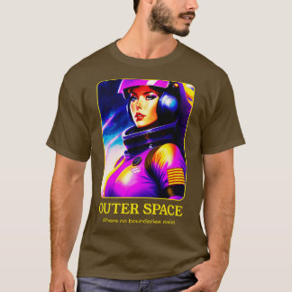 a female space pilot in a distant galaxy T-Shirt