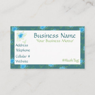 A Feminine Flowered Designer Business Card