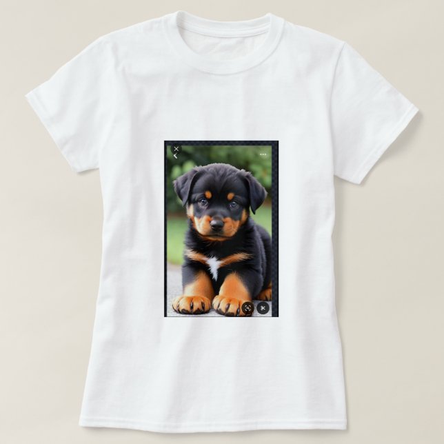 A feminine t-shirt swallows a single canoe (Design Front)