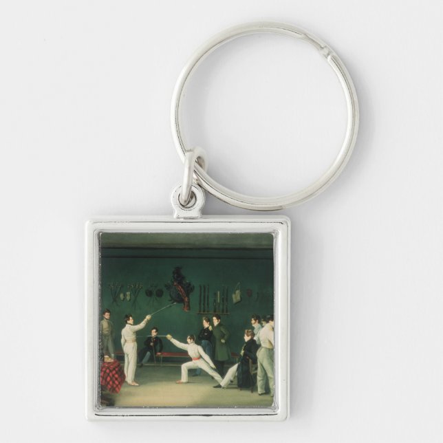 A Fencing Scene, 1827 Key Ring (Front)