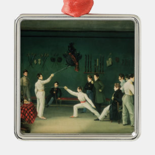 A Fencing Scene, 1827 Metal Tree Decoration