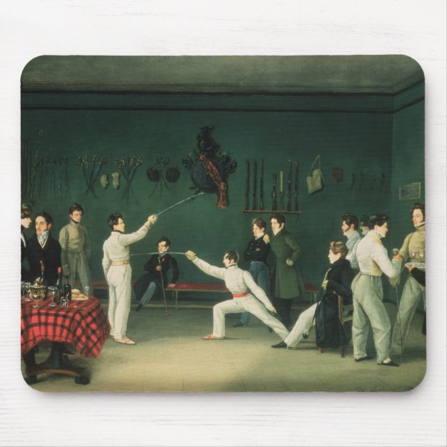 A Fencing Scene, 1827 Mouse Mat (Front)