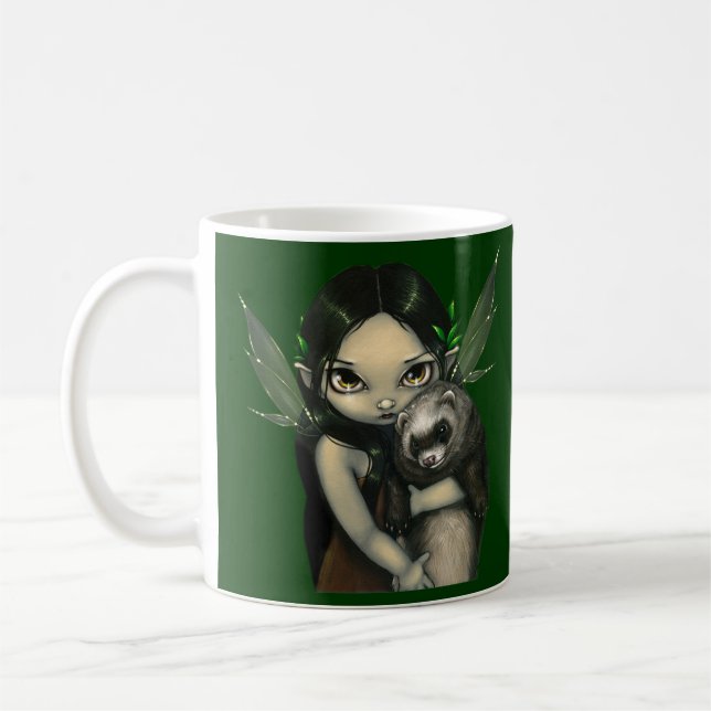 "A Ferret and His Fairy" Mug (Left)