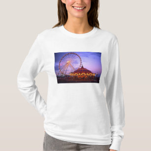 A ferris wheel and carousel at the Navy Pier in T-Shirt