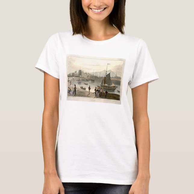 A ferry arriving at Leith, from 'A Voyage Around G T-Shirt (Front)