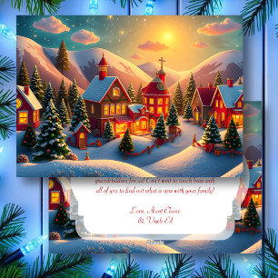 A Festive Lil' Christmas Village Personalised Holiday Card