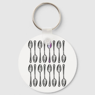 A Few Extra Spoons Key Ring