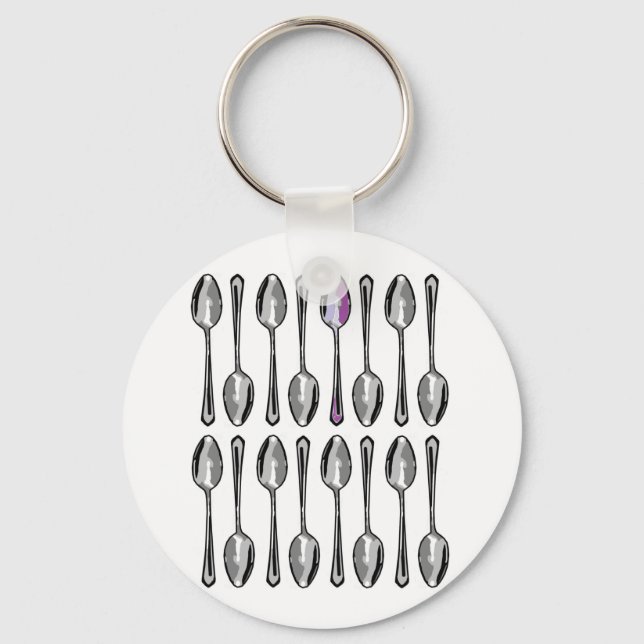 A Few Extra Spoons Key Ring (Front)