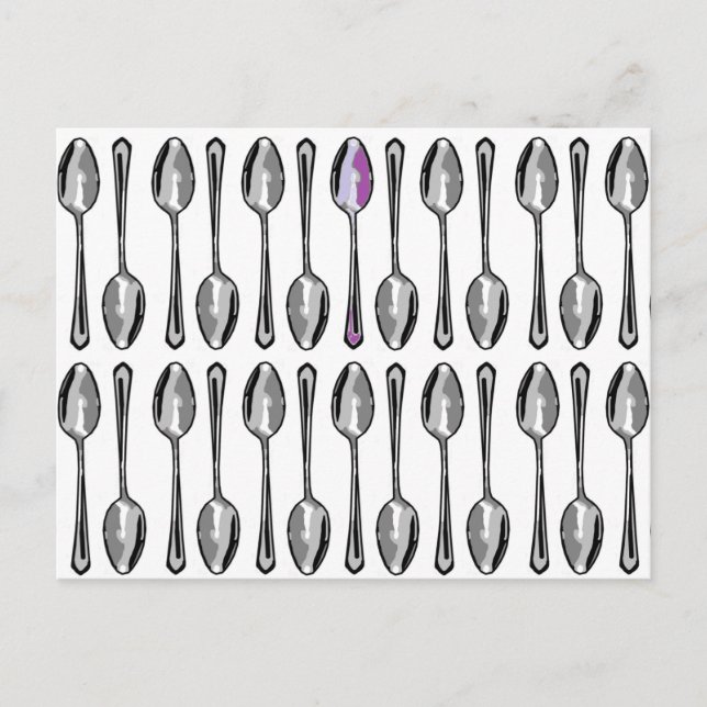 A Few Extra Spoons Postcard (Front)