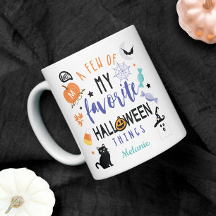 A Few of My Favourite Halloween Things Monogram Coffee Mug