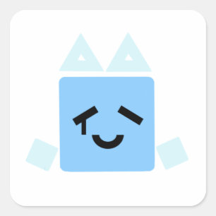 A few ones Happy one cube cyan jsab sticker