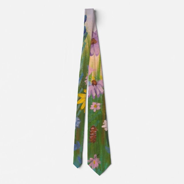 A field full of wild flowers tie (Back)