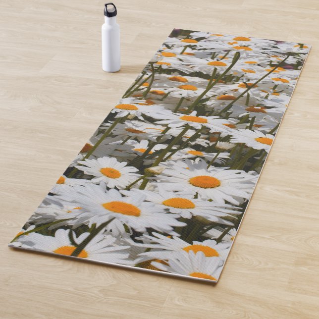 A Field of Oxeye Daisies Yoga Mat (In Situ)