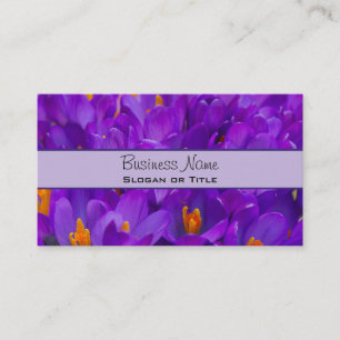 A Field of Purple Crocuses Business Card