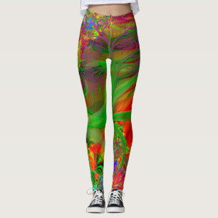 A Field of Wild Flowers Psychedelic Leggings