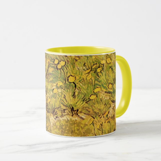 A Field of Yellow Flowers by Vincent van Gogh Mug (Front Right)