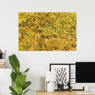 A Field of Yellow Flowers by Vincent van Gogh Poster