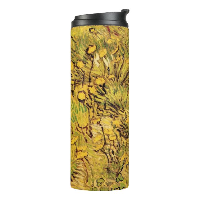 A Field of Yellow Flowers by Vincent van Gogh Thermal Tumbler (Rotated Left)