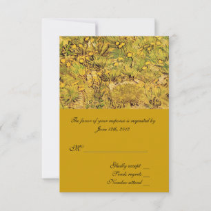 A Field of Yellower Flowers, Vincent Van Gogh RSVP Card