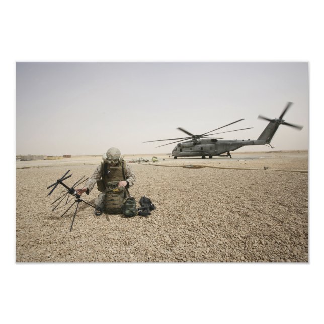 A field radio operator photo print (Front)